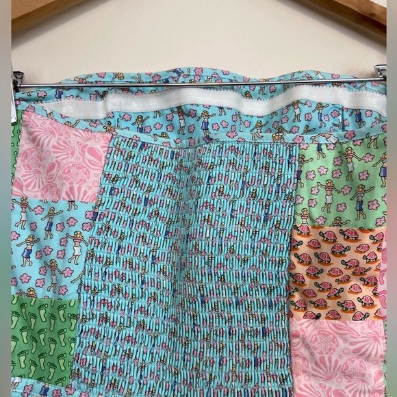 VINEYARD VINES SEASIDE PATCHWORK STRAPLESS DRESS COASTAL BARBIE MINI - Picture 5 of 8